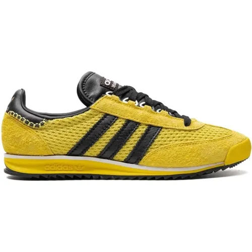 Gelbe Mesh-Sneakers , Herren, Größe: 43 1/2 EU - Adidas - Modalova