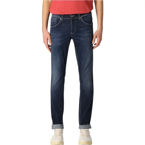 Denim George Slim-fit Jeans , male, Sizes: W36 - Dondup - Modalova