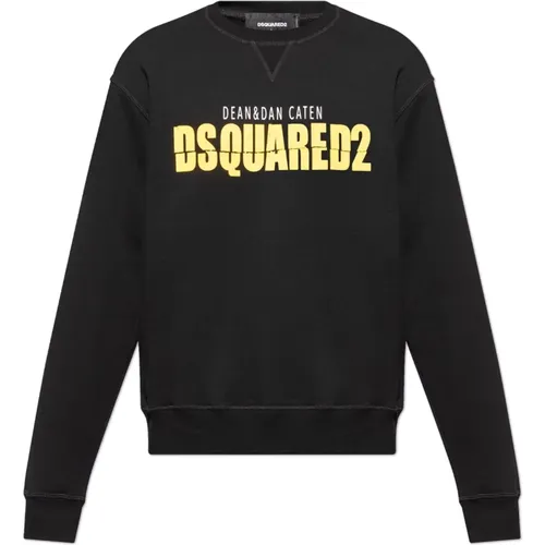 Sweatshirt mit Druck , Herren, Größe: 2XL - Dsquared2 - Modalova