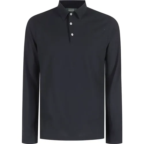 Ice Cotton Polo Shirt , Herren, Größe: L - Zanone - Modalova