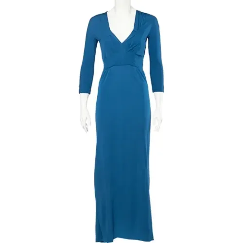 Gebrauchtes Blaues Viskose Bottega Veneta Kleid - Bottega Veneta Vintage - Modalova