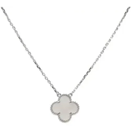 Pre-owned White Gold necklaces , female, Sizes: ONE SIZE - Van Cleef & Arpels Pre-owned - Modalova