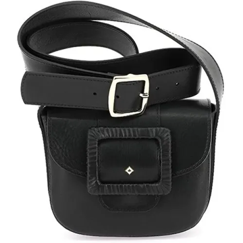 Leather Crossbody Bag LE June , female, Sizes: ONE SIZE - Herbert Frère Soeur - Modalova