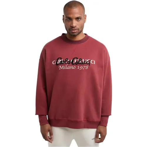 Oversize Sweatshirt for Casual Style , male, Sizes: L, M, 2XL, XL - carlo colucci - Modalova