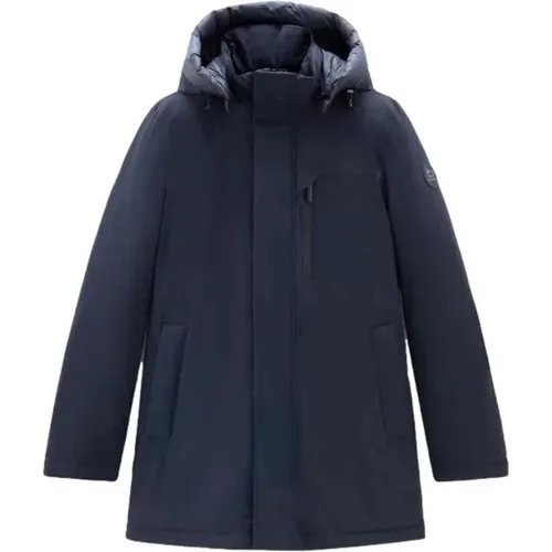 Mountain Parka in Stretch Nylon, Melton , male, Sizes: 3XL, 2XL - Woolrich - Modalova