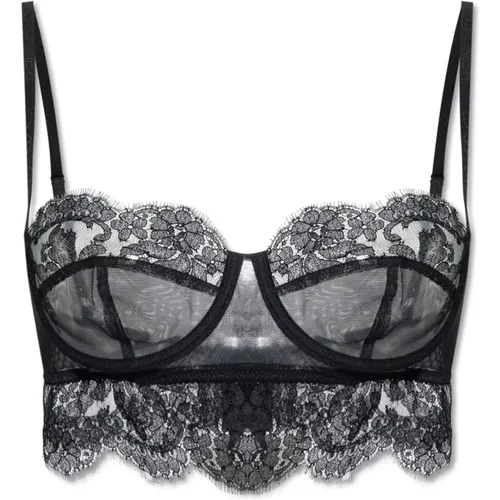 Lace bra , female, Sizes: S - Dolce & Gabbana - Modalova