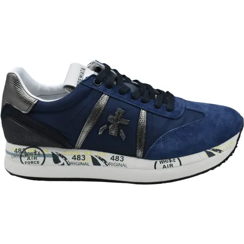 Blaue Schnürschuhe Eleganter Stil - Premiata - Modalova