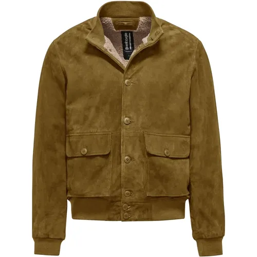 Pulp Leather Jacket , male, Sizes: S - BomBoogie - Modalova