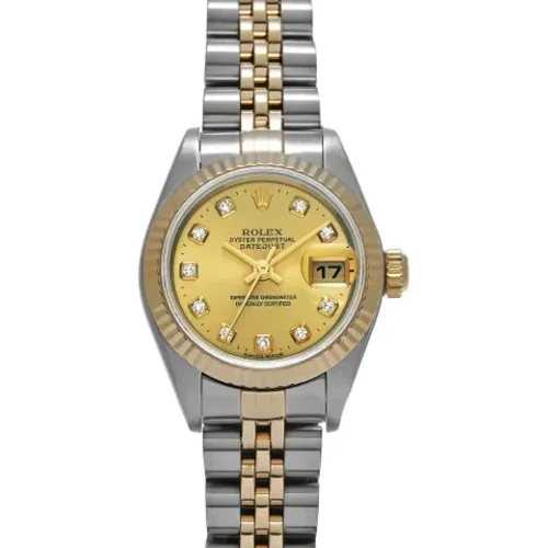 Pre-owned Gold watches , female, Sizes: ONE SIZE - Rolex Vintage - Modalova