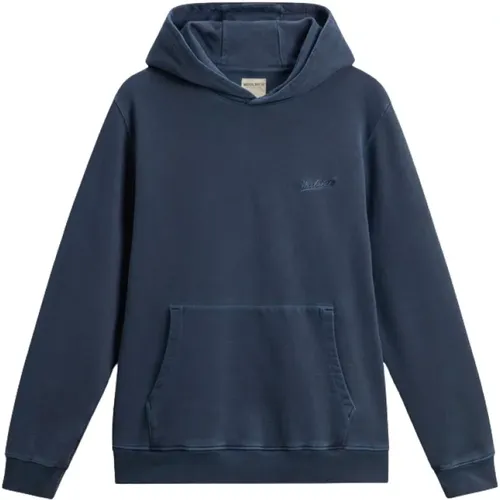 Kapuzen-Sweatshirt aus Baumwolle mit gesticktem Logo , Herren, Größe: M - Woolrich - Modalova