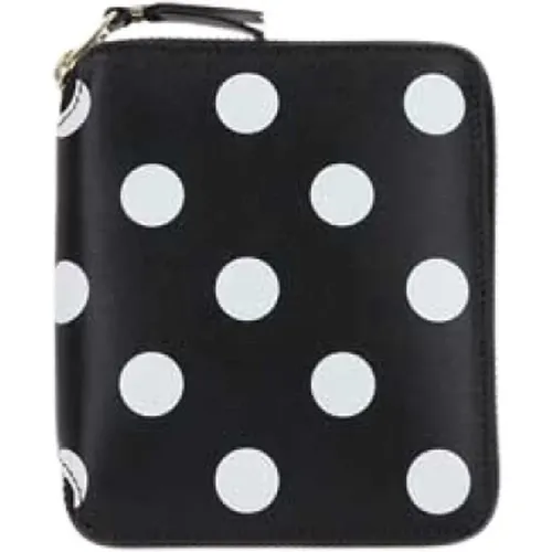 Wallet with Polka Dot Print and Zip Closure , male, Sizes: ONE SIZE - Comme des Garçons - Modalova