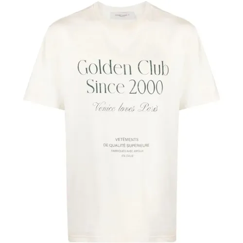 Journey M Regular/Gaze Baumwoll T-Shirt - Golden Goose - Modalova