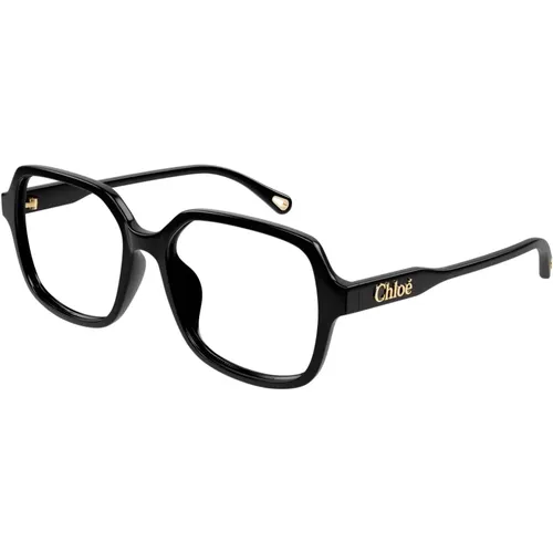 Modische Brille in Schwarz , Damen, Größe: 53 MM - Chloé - Modalova