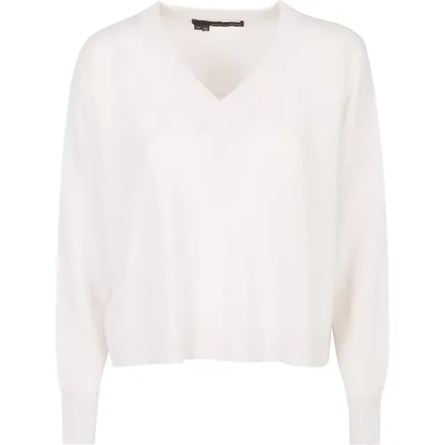 High Low Boxy V Neck Sweater , female, Sizes: S, XS, M - 360cashmere - Modalova