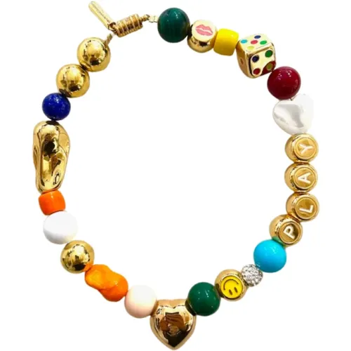 Bunter Charme-Halskette , Damen, Größe: ONE Size - Timeless Pearly - Modalova