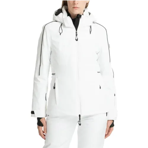 Ski Jacket with Hood and Logo , female, Sizes: S - Emporio Armani EA7 - Modalova