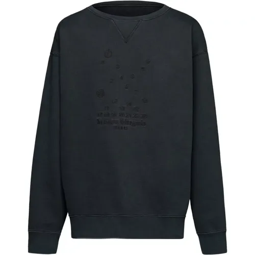 Embroidered Cotton Sweatshirt , male, Sizes: L - Maison Margiela - Modalova