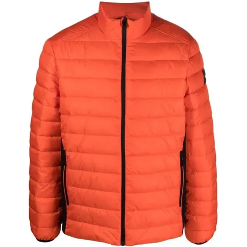 Puffer Down Jacket with Side Logo , male, Sizes: L, S, M - Calvin Klein - Modalova