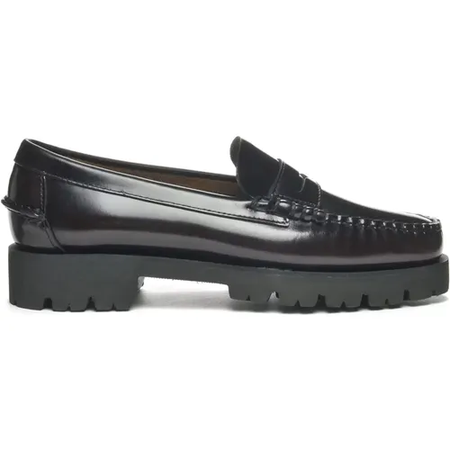 Leather Flat Shoes for Winter Season , female, Sizes: 5 UK, 5 1/2 UK, 8 UK, 4 UK, 7 UK, 6 UK - Sebago - Modalova