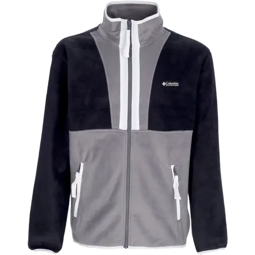 Full Zip Fleece Jacket Black/Grey/White , male, Sizes: XL, S - Columbia - Modalova