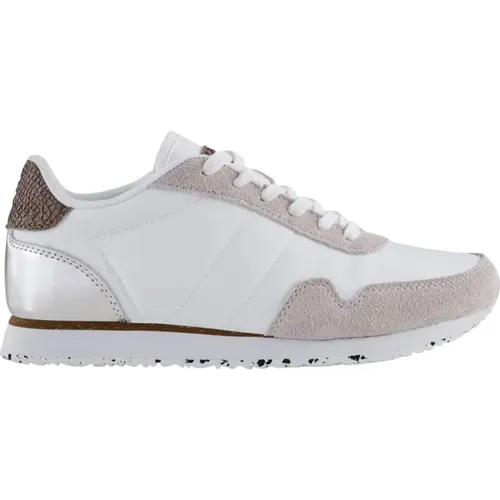 Lightweight Women`s Fashion Sneakers with Fish Leather Details , female, Sizes: 3 UK - Woden - Modalova