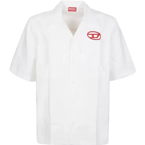 S-Mac 22 B Short Sleeve Shirt , male, Sizes: L - Diesel - Modalova