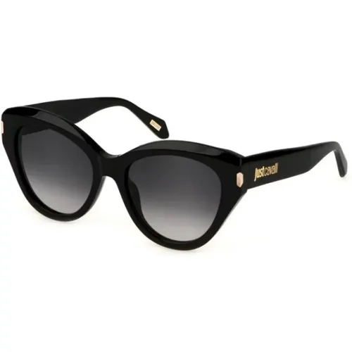 Shiny Sunglasses Smoke Gradient Lenses , unisex, Sizes: 55 MM - Just Cavalli - Modalova