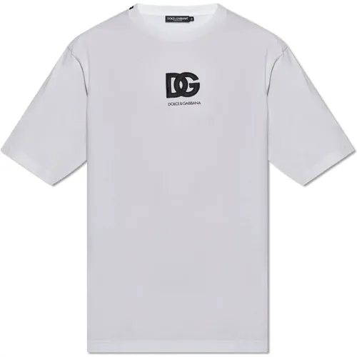 T-Shirt mit Logo , Herren, Größe: XL - Dolce & Gabbana - Modalova