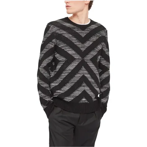 Rundhalsausschnitt Pullover , Herren, Größe: XL - Gaudi - Modalova