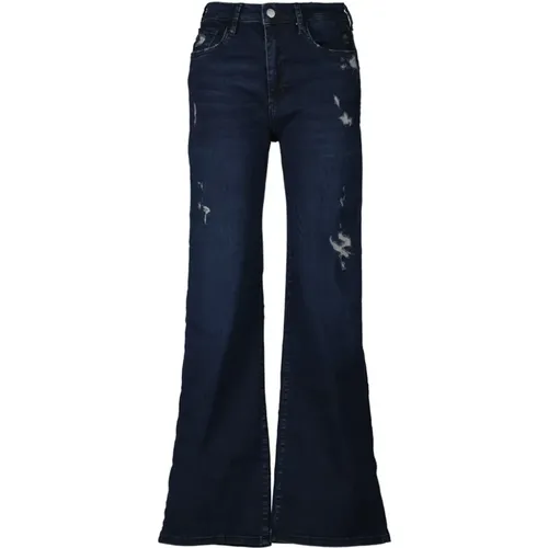 Flared Jeans , female, Sizes: W26, W27, W28, W24, W25 - Elias Rumelis - Modalova