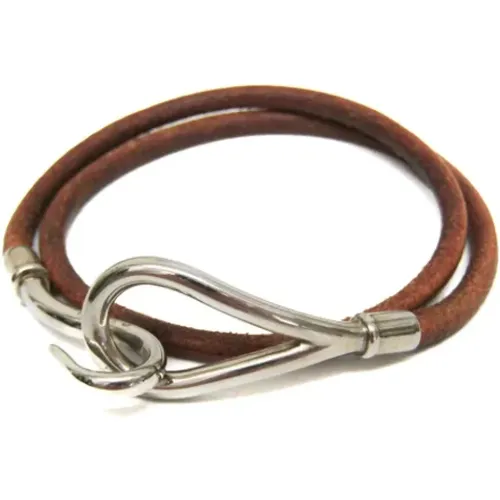 Pre-owned Leather bracelets , female, Sizes: ONE SIZE - Hermès Vintage - Modalova