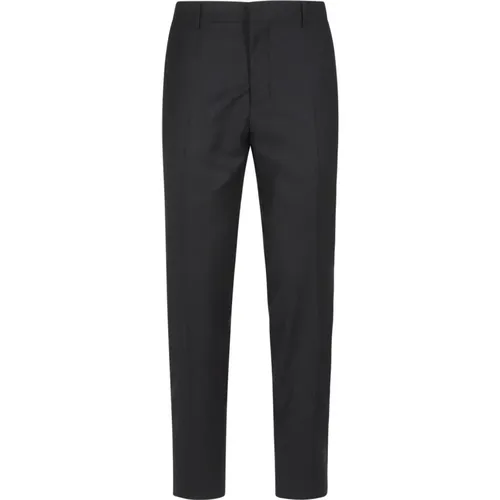 Grey Wool Trousers , male, Sizes: W40 - Ami Paris - Modalova
