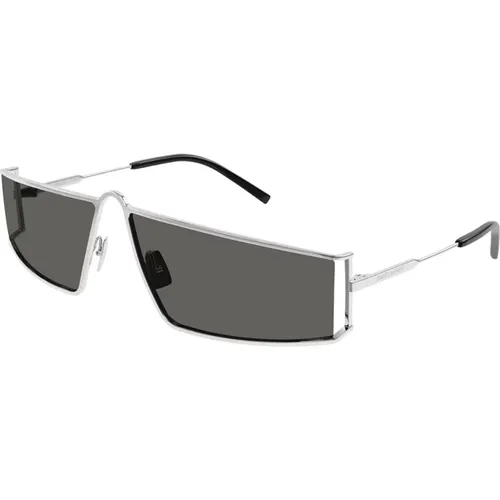 Iconic Rectangular Sunglasses SL 606 002 , male, Sizes: 66 MM - Saint Laurent - Modalova