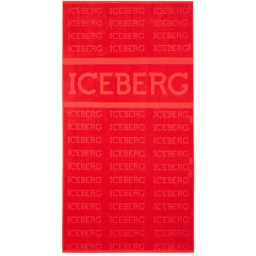 Rotes Jacquard-Strandtuch Iceberg - Iceberg - Modalova