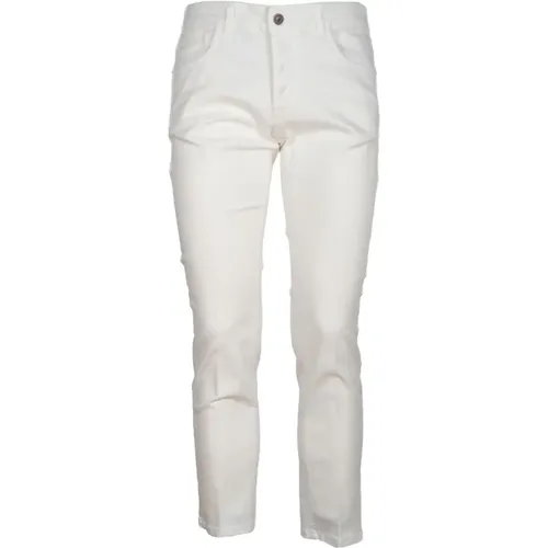 Off Bull Cotton Pants with Metal Logo Applique , male, Sizes: W34, W36 - Entre amis - Modalova