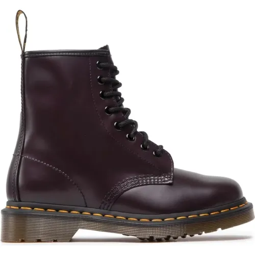 Burgundy Smooth Ankle Boots , male, Sizes: 10 UK - Dr. Martens - Modalova