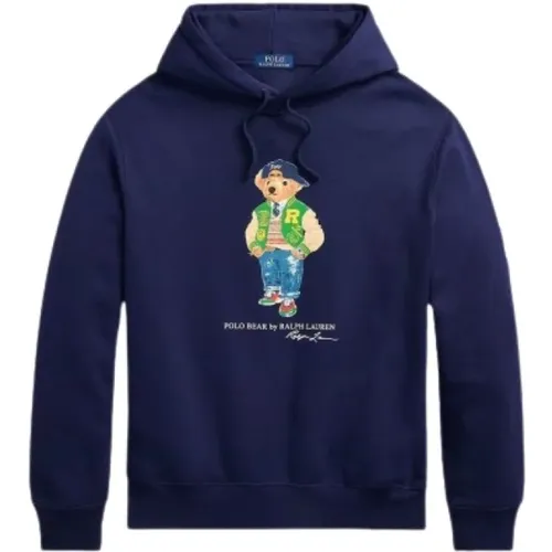 Teddy Bear Hoodie , male, Sizes: XS, L, M, XL, 2XL, S - Polo Ralph Lauren - Modalova