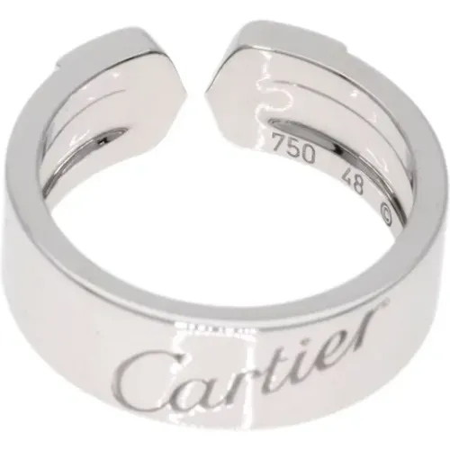 Pre-owned White Gold rings , unisex, Sizes: ONE SIZE - Cartier Vintage - Modalova