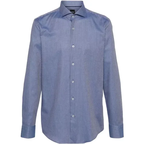 H-Hank slim fit shirt , male, Sizes: 2XL, L - Hugo Boss - Modalova