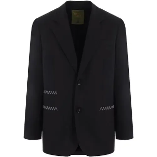 Wool Twill Jacket with Classic Lapel and Button Closure , male, Sizes: M, S - Bottega Veneta - Modalova
