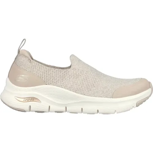 Bequemer Slip-On Sneaker , Damen, Größe: 36 1/2 EU - Skechers - Modalova