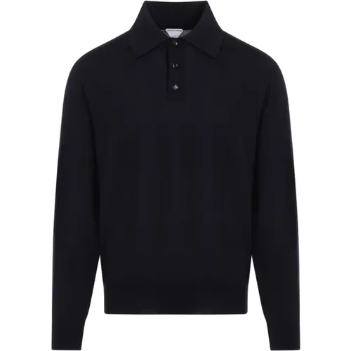 Wool Polo Shirt , male, Sizes: L, S, XL - Bottega Veneta - Modalova