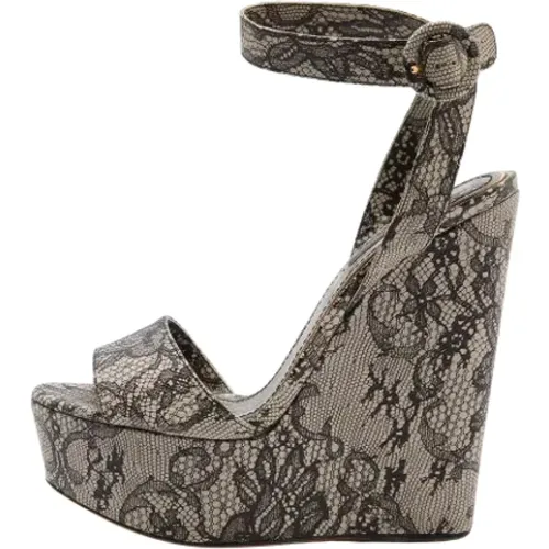 Pre-owned Leder sandals , Damen, Größe: 38 1/2 EU - Dolce & Gabbana Pre-owned - Modalova