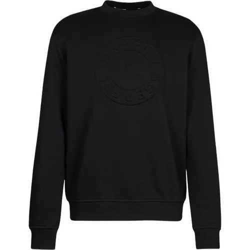 Sweatshirt mit bedrucktem Logo und Rundhalsausschnitt , Herren, Größe: 2XL - Karl Lagerfeld - Modalova