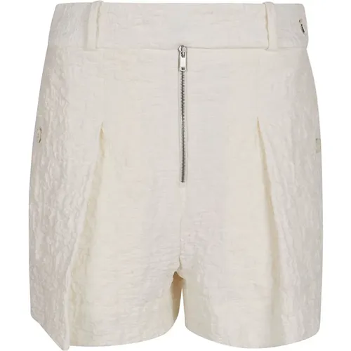 Shorts mit Knopfgürtel und Reißverschluss , Damen, Größe: S - Jil Sander - Modalova