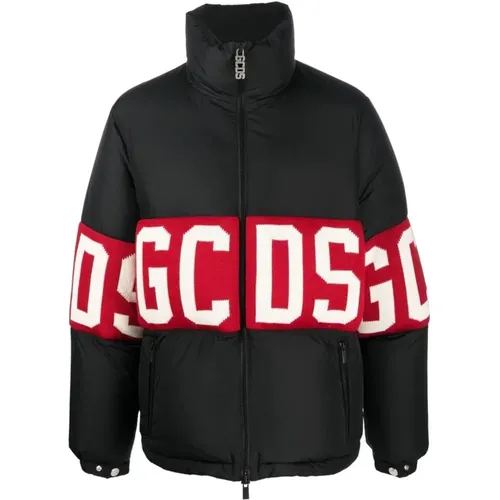 Band logo puffer jacket , male, Sizes: S - Gcds - Modalova