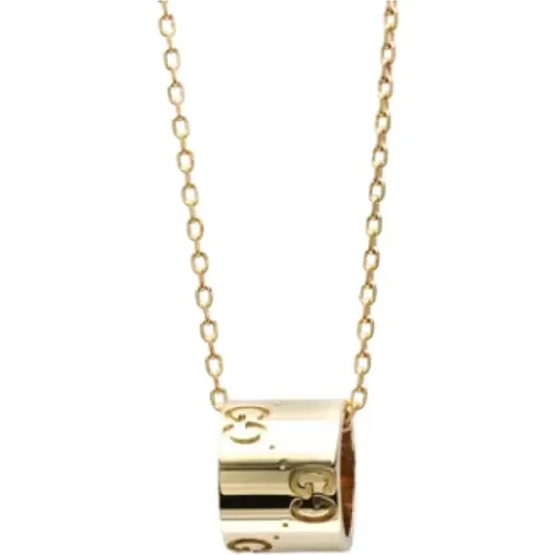 Pre-owned Rose Gold necklaces , female, Sizes: ONE SIZE - Gucci Vintage - Modalova