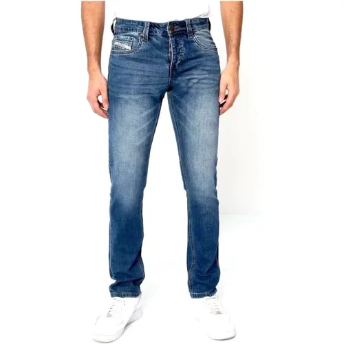 Stretch-Jeans Herren - A-11027 , Herren, Größe: W30 - True Rise - Modalova