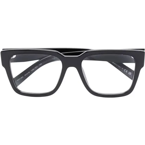 Klassische Schwarze Optische Brille - Prada - Modalova