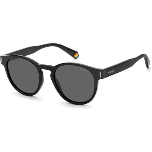 Schwarze Sonnenbrille für Männer , Herren, Größe: 51 MM - Polaroid - Modalova